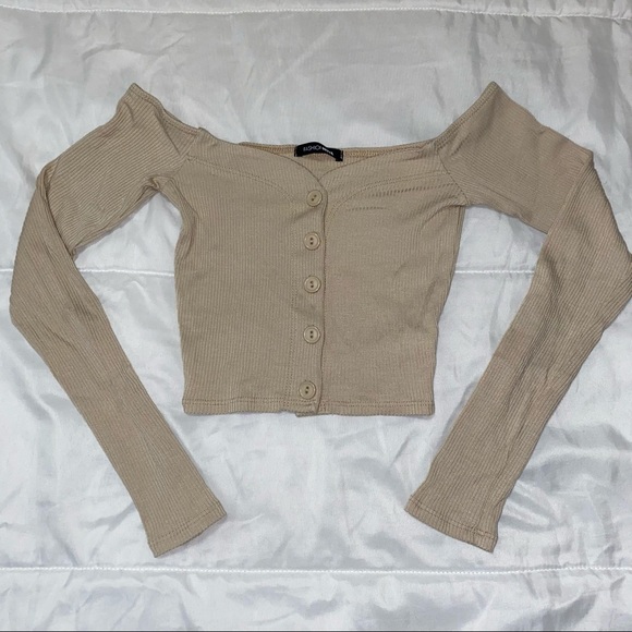 FASHIONNOVA TALK THAT TALK OFF SHOULDER TOP - Picture 2 of 3